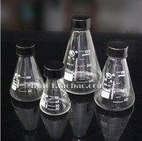 实验器材　玻璃螺口三角烧瓶/螺口锥形瓶　带盖　多规格6元起售价