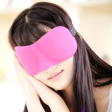 阔羽3D立体睡眠眼罩遮光透气男女睡觉护眼可爱卡通眼罩包邮送耳塞