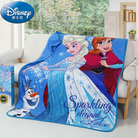 Disney/迪士尼毛毯盖毯儿童空调毯冰雪奇缘卡通毯子幼儿园午睡毯