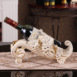 皇饰正品欧式创意红酒架陶瓷酒柜摆件装饰品客厅葡萄酒架结婚礼物