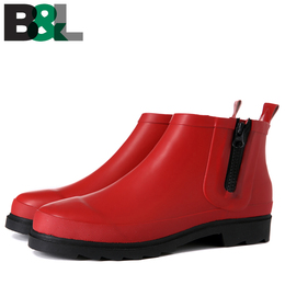B&L韩版时尚橡胶雨鞋女秋季成人女士雨靴短筒防滑水鞋低帮小红鞋