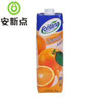 Fontana芬特乐 橙汁1L 塞浦路斯进口果汁 芳塔娜纯果蔬汁饮品