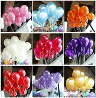 韩国加厚12寸珠光气球节日庆典婚庆拱门布置生日表白氦氢气批发
