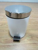 热卖3L5L欧式圆形不锈钢脚踏式垃圾桶卫生间时尚创意家用厨房客厅