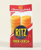 日本进口零食纳贝斯克NABISCO RITZ CHEESE乐之芝士夹心饼干咸味