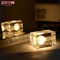 【艺灯空间】美式创意个性台灯时尚床头卧室特色书房 冰块台灯
