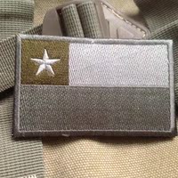 智利 Chile 国旗魔术贴臂章肩章 3D刺绣徽章 户外军迷战术背包贴