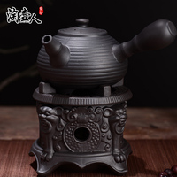 紫砂酒精炉茶炉套装红泥炉小火炉风炉灯电陶烧水泡煮茶壶茶具配件
