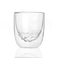 薄荷生活 耐热玻璃杯透明水杯双层玻璃杯 牛奶杯 创意玻璃水杯子
