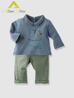 【现货】英国代购Vertbaudet男童 超舒适长袖上衣+裤子套装