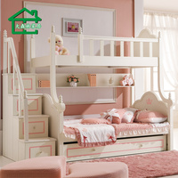 大森林韩式儿童床实木高低床子母床双人上下床铺双层床高架组合床
