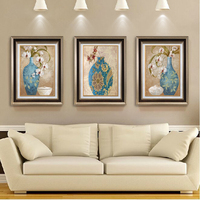 欧式装饰画客厅现代沙发背景墙壁画有框玄关室内房间餐厅抽象挂画