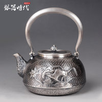 小品壶999纯手工银茶壶烧水银壶银壶日式茶壶纯手工打造功夫茶具
