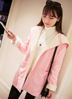 冬装新款韩版学生女装修身显瘦中长款韩国呢子大衣加厚羊毛呢外套