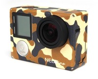 NEOpine gopro 4 配件hero4银色相机 迷彩贴纸 运动相机3M贴纸