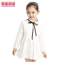 童装女童春装2015新款 韩版儿童春秋款打底衫纯色高领t恤长袖