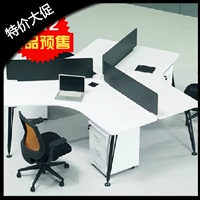 南昌办公家具时尚简约办公桌职员桌3/6/8钢架组合屏风卡位电脑桌