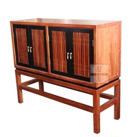 阅梨餐边柜现代中式家具设计定制 非洲花梨木柜子红木家具 复雅