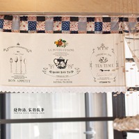 缝物语 韩式 宫廷厨房系列 小半帘|柜帘|穿管帘|咖啡帘|窗帘