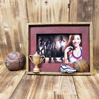 NBA篮球比赛纪念品球队集体照相片 复古个性创意工艺品相框