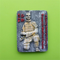 中国西安兵马俑旅游纪念艺术收藏冰箱贴创意立体浮雕