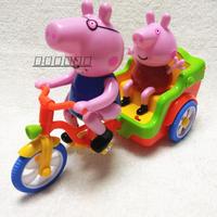 小猪佩琪三轮车猪爸爸骑车玩具车电动车粉红猪小妹佩奇女孩礼物