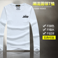 Afs Jeep/战地吉普长袖T恤男士纯棉体恤衫 圆领长袖韩版 青春t衫