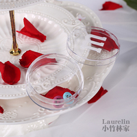 透明圆形盒子 婚礼用品  小号盒 高端 创意 巧克力喜糖盒子