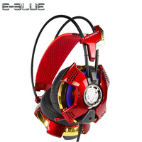 E－3LUE/宜博 THS901 钢铁侠3电脑游戏耳麦手机音乐耳机呼吸灯