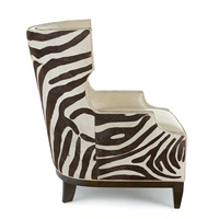 美式乡村休闲老虎椅出口可定制豹纹小沙发皮艺休闲椅阳台沙发