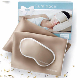 在途美国iluminage铜离子套装舒眠透气减少细纹遮光眼罩+2个枕套