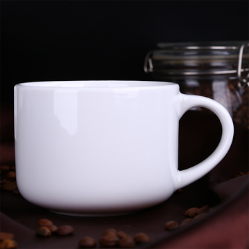 新款马克杯美式拿铁咖啡杯热卖加厚420毫升直筒奶茶杯陶瓷杯定制