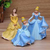 迪斯尼正版散货  灰姑娘 贝儿公主 人偶摆件玩具蛋糕道具 好质量