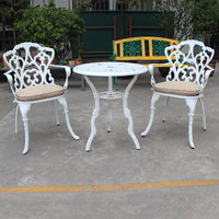 海山铸铝桌椅家具庭院休闲户外室外阳台组合套装三件套诺丁汉欧式