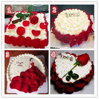 送情人送女朋友生日蛋糕 情人节礼物礼品红玫瑰鲜花蛋糕速递配送
