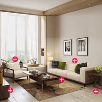 新北欧客厅系列成套家具布艺沙发五人位单人位电视柜茶几边几组合