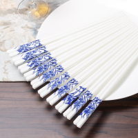 高档欧式家用防滑骨瓷筷子健康环保礼盒十双套装纯手工耐高温