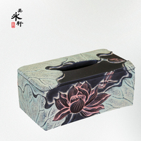 新中式家居古典装饰品摆件抽纸盒纸巾盒客厅创意个性餐巾盒包邮
