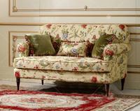 美式乡村小户型布艺印花双人沙发现代精致麻布软包沙发新款特价