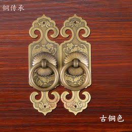 中式欧式明清古典家具仿古木门橱柜纯铜素面直条拉手柜门门条把手