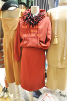 韩国代购2016秋款休闲字母修身套头连帽卫衣半身裙两件套套装女潮