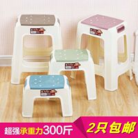 方凳小板凳餐桌椅子 彩色塑料椅子 加厚成人换鞋凳儿童矮凳浴室凳