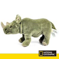 正品国家地理非洲野生动物系列仿真毛绒玩具犀牛公仔安全儿童玩具