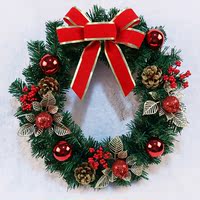 圣诞节装饰品圣诞花环挂饰布置用品橱窗礼物门挂门饰道具创意礼品