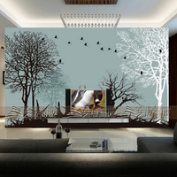 艺术玻璃 现代 装饰 沙发 客厅电视背景墙 树 雕刻玻璃 挪威森林