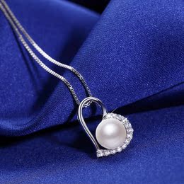锁骨链女项链原创设计s925纯银防过敏简约日韩国天然珍珠饰品吊坠