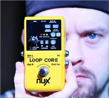 正品行货NUX小天使 Loop Core 乐句循环 单块效果器 40种录音鼓机