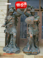 西方武士将军玻璃钢雕塑古罗马士兵骑士树脂人物雕像酒店门口摆件