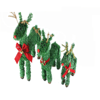 圣诞节装饰品 韩国圣诞鹿 圣诞树装饰品 木质圣诞鹿装饰 节日用品