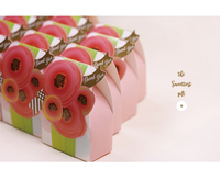 欧式节庆用品形碎花 创意蛋糕成品纸盒婚庆结婚糖果盒喜糖盒子